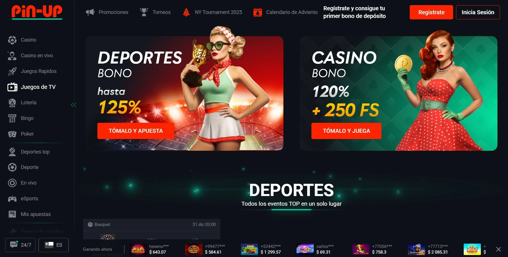 Pin-up casino ofertas